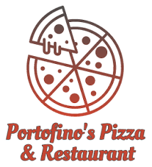 Serves as logo for Portofino's Pizza & Restaurant