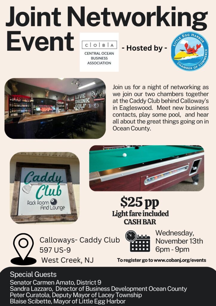 Flyer for 11/13/24 Joint Networking Event